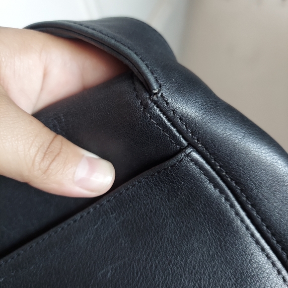 Vintage Coach Black Lexington Small Flap Crossbody 4185 Italy 🖤🇮🇹 - Picture 13 of 16